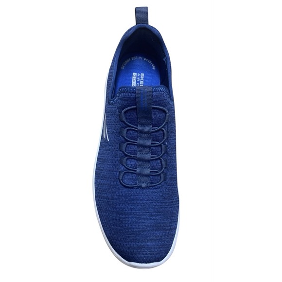 Skechers Go Walk Navy Blue Slip-On Walking Shoes Men's US 8.5 Air Cooled Goga - Picture 5 of 12